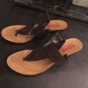 KORS Michael Kors Brown Sandals size 10